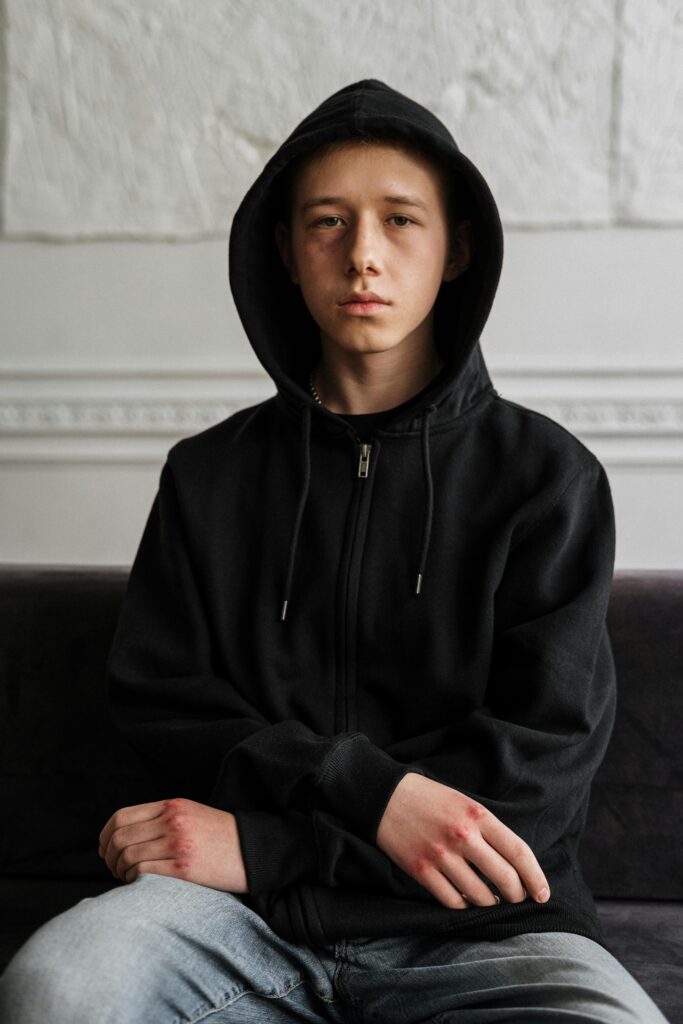 A teen in therapy for relapse prevention.