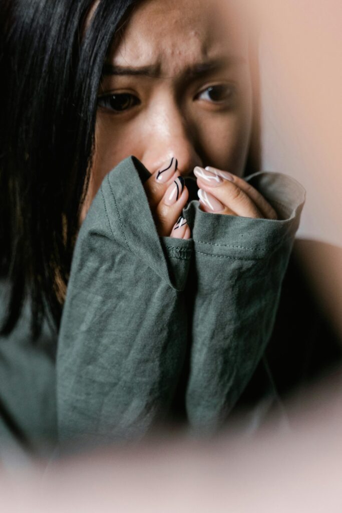 A woman with repressed trauma.