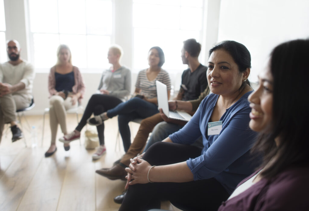 Group therapy in addiction recovery at Pioneer Behavioral Health in Longmeadow, MA.