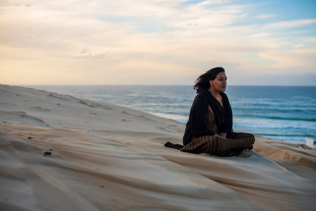A woman managing her obsessive-compulsive disorder (OCD) naturally.