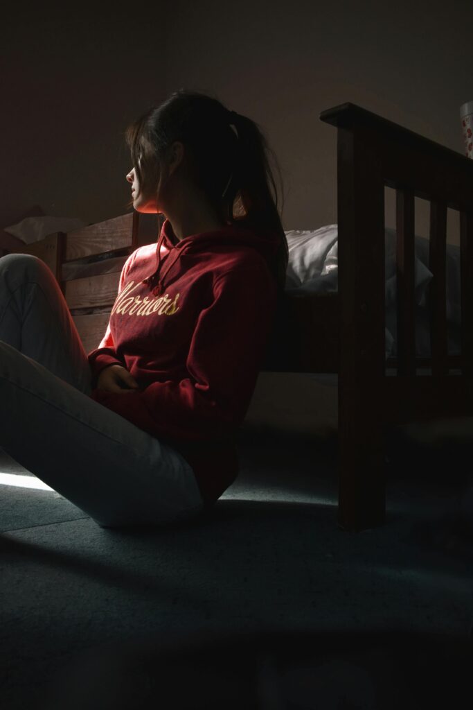 A person suffering from a heroin addiction.