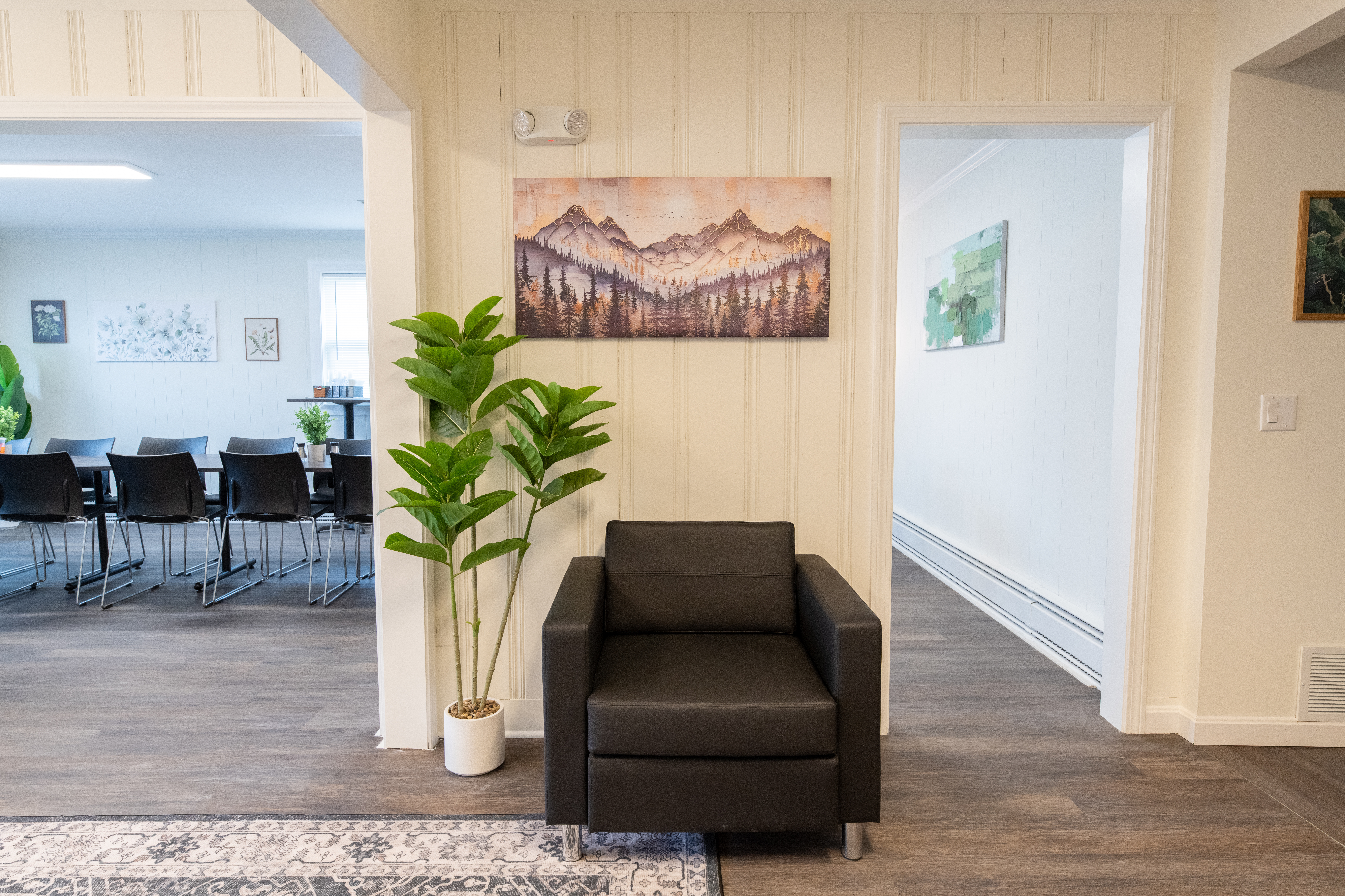 A photo of the interior of Pioneer Behavioral Health in Oxford, Massachusetts.