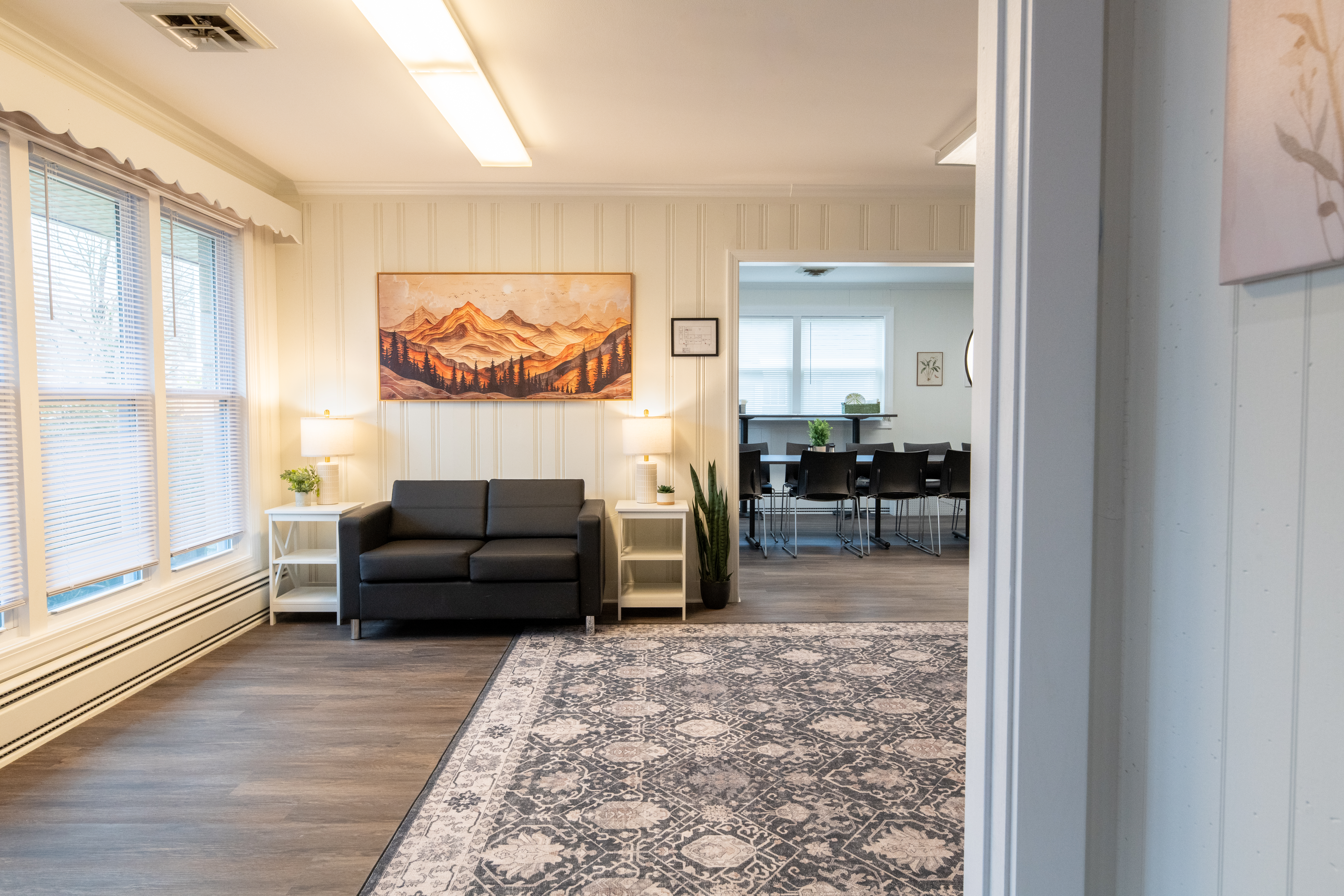 A photo of the interior of Pioneer Behavioral Health in Oxford, Massachusetts.