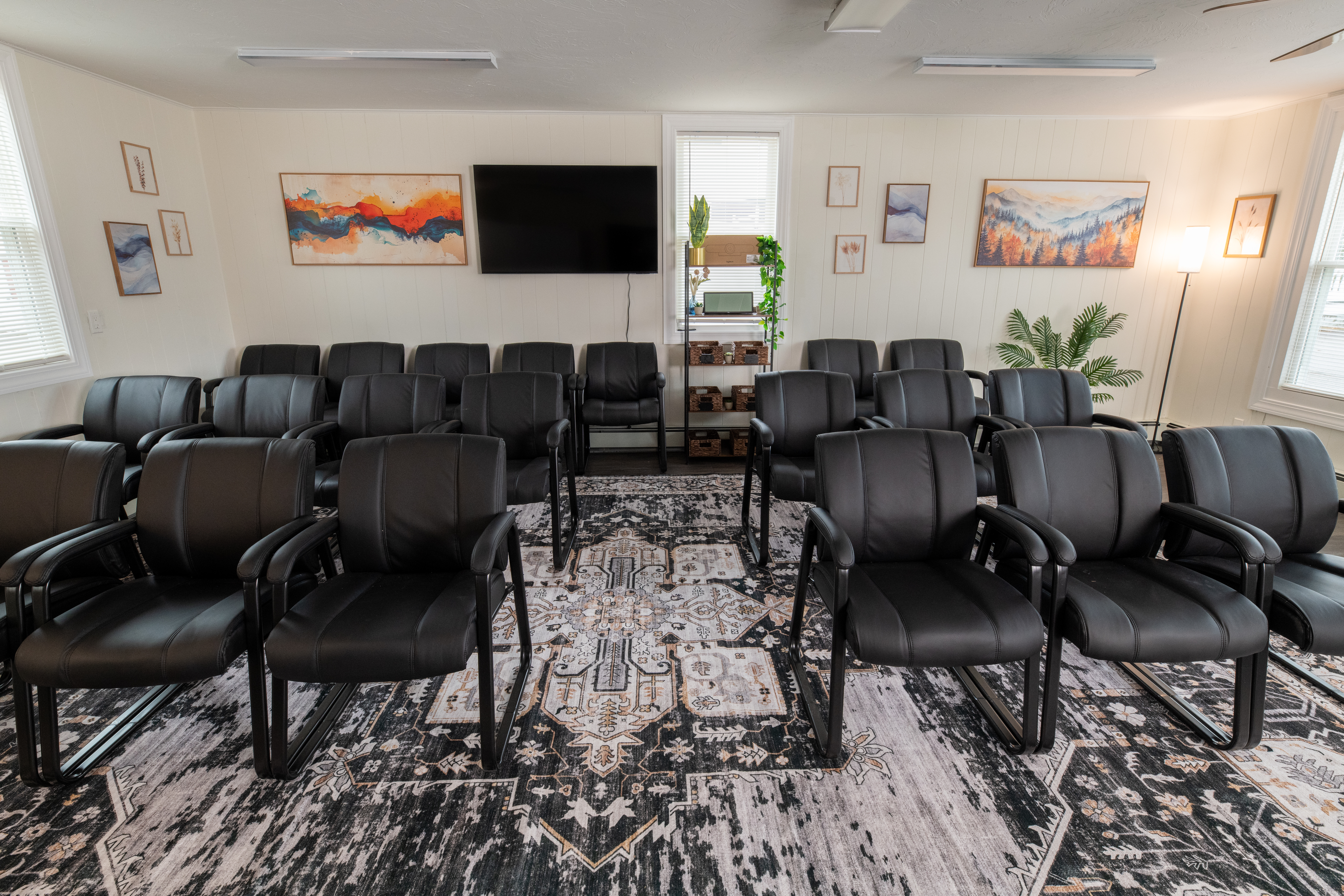 A photo of the interior of Pioneer Behavioral Health in Oxford, Massachusetts.